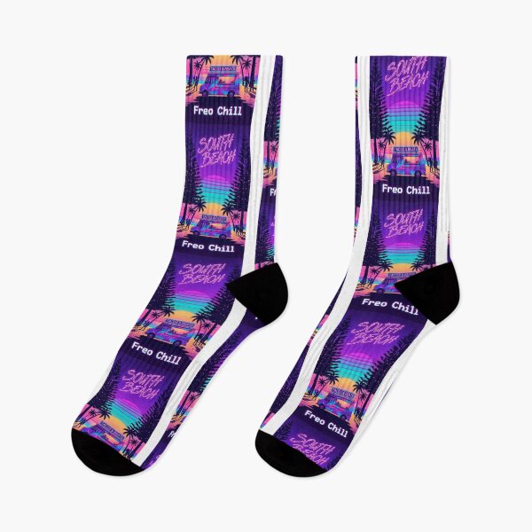 Item preview, South Beach Fremantle - Neon Synthwave Food Truck Art designed and sold by Digital Dreams Arts.