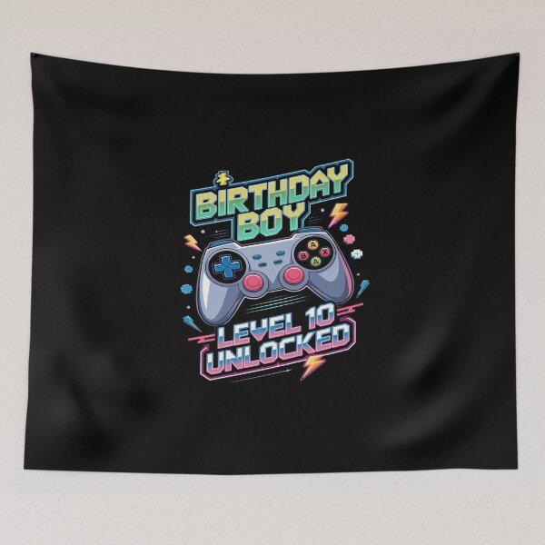 Item preview, Level 10 Unlocked Video Game 10th Birthday Gamer Boys  designed and sold by DigitaldeligArt.