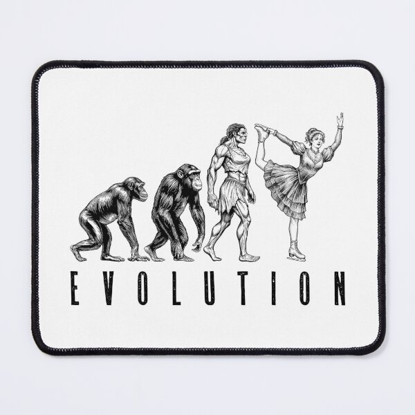 Item preview, Figure Skating Evolution Funny Vintage Woman Ice Skater Girl designed and sold by GrandeDuc.