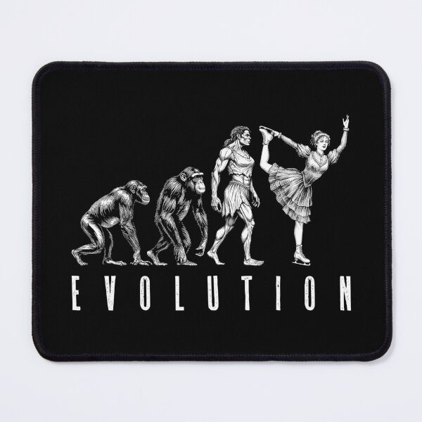 Item preview, Figure Skating Evolution Funny Vintage Woman Ice Skater Girl designed and sold by GrandeDuc.