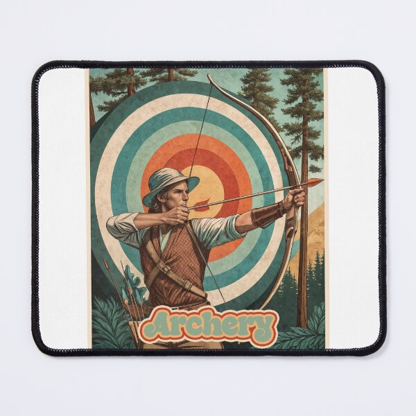 Item preview, Bullseye Vintage: Archery in the Pines designed and sold by ForeverPrintsOK.