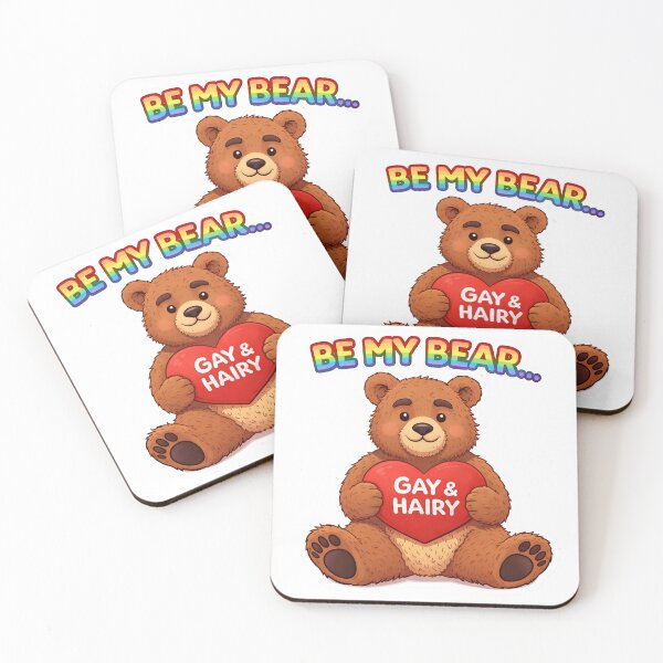 Item preview, Be My Bear – Gay & Hairy Pride Valentine Sticker designed and sold by MPForet.
