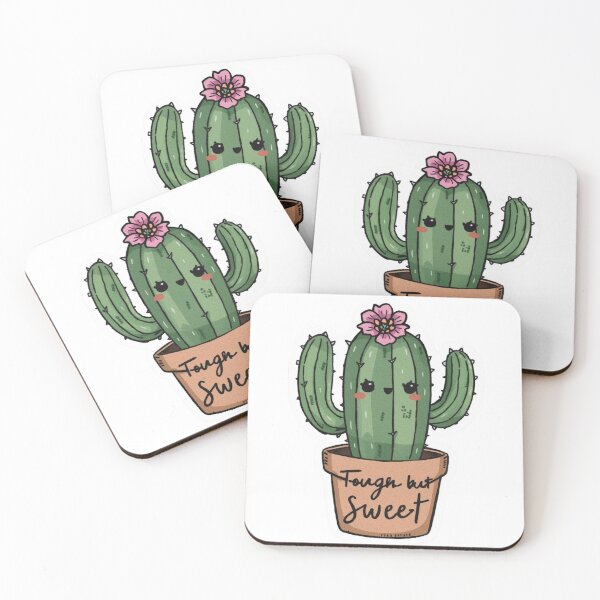 Item preview, Tough but Sweet - Resilient Cactus Flower Sticker designed and sold by The Silly Grumpy Society.