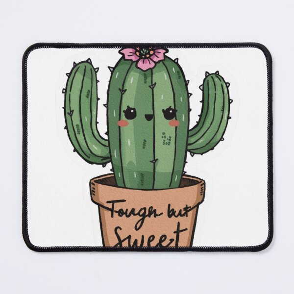 Item preview, Tough but Sweet - Resilient Cactus Flower Sticker designed and sold by The Silly Grumpy Society.