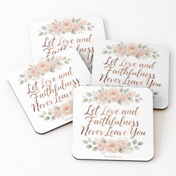 Item preview, Let Love and Faithfulness Never Leave You - Faith Love Design designed and sold by MyTshirtArt.
