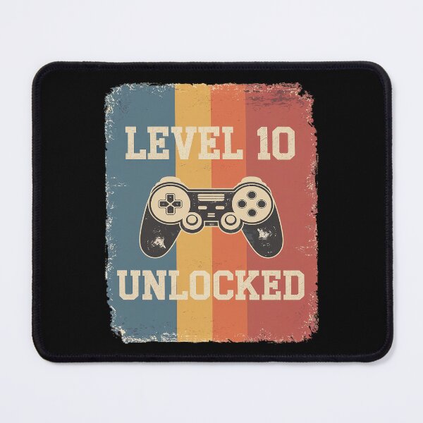 Item preview, Level 10 Unlocked Video Gamer 10 Year Old 10th Birthday designed and sold by DigitaldeligArt.