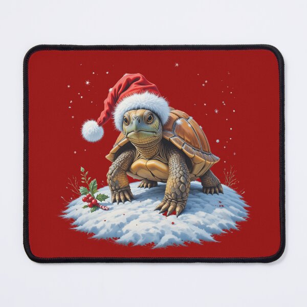 Item preview, Christmas Eastern Box Turtle | Realistic Hand-Drawn Holiday Art designed and sold by BloomStudio1.