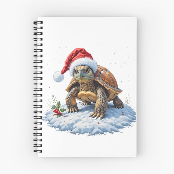 Item preview, Christmas Eastern Box Turtle | Realistic Hand-Drawn Holiday Art designed and sold by BloomStudio1.
