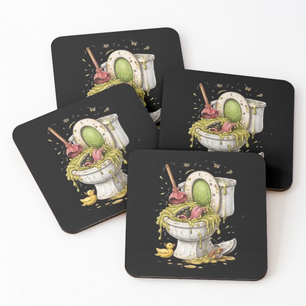 Item preview, Unhinged Toilet Monster Cartoon – Chaotic Gross Humor Art designed and sold by Ivy-Triggs.