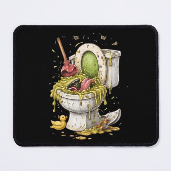 Item preview, Unhinged Toilet Monster Cartoon – Chaotic Gross Humor Art designed and sold by Ivy-Triggs.