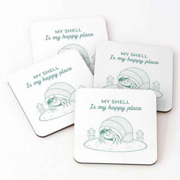 Item preview, My Shell Happy Place Hermit Crab designed and sold by FlirtyDigital.