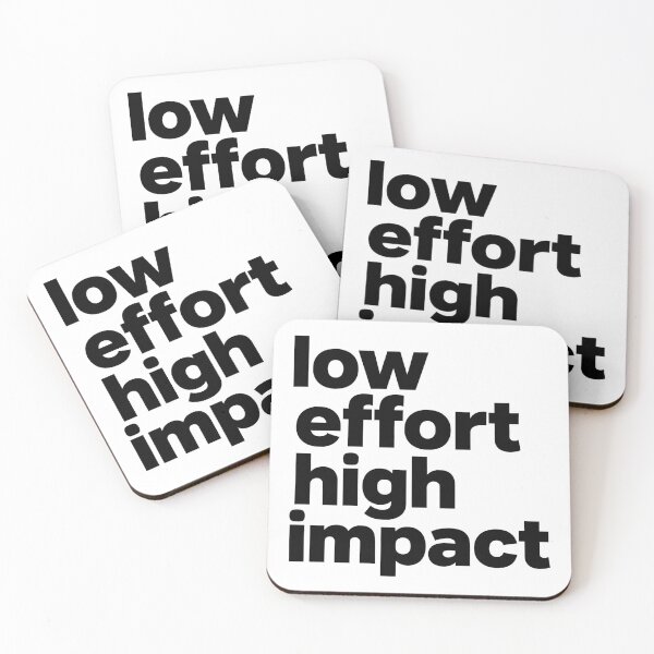 Item preview, Low Effort High Impact Funny Minimalist Typography designed and sold by lowbatterydept.