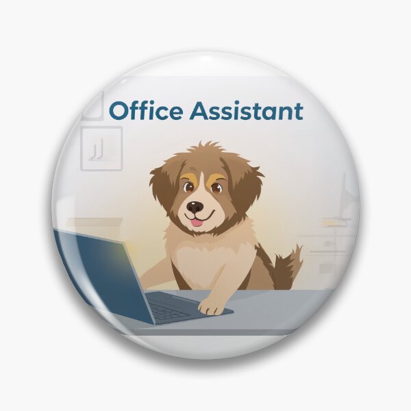 Item preview, Office Assistant – Dog Edition designed and sold by InkoraStudios.