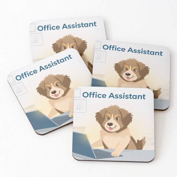 Item preview, Office Assistant – Dog Edition designed and sold by InkoraStudios.
