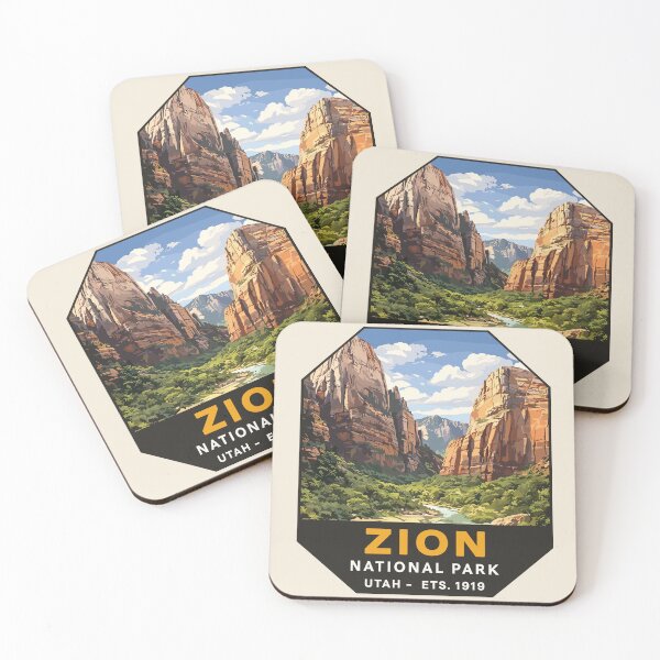 Item preview, Zion National Park Utah Sticker designed and sold by Gideon Emmerich.