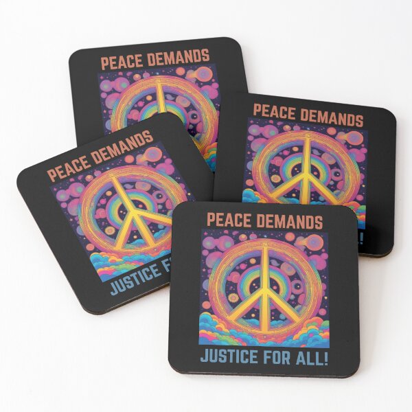 Item preview, PEACE DEMANDS - JUSTICE FOR ALL! designed and sold by ActOutTees.
