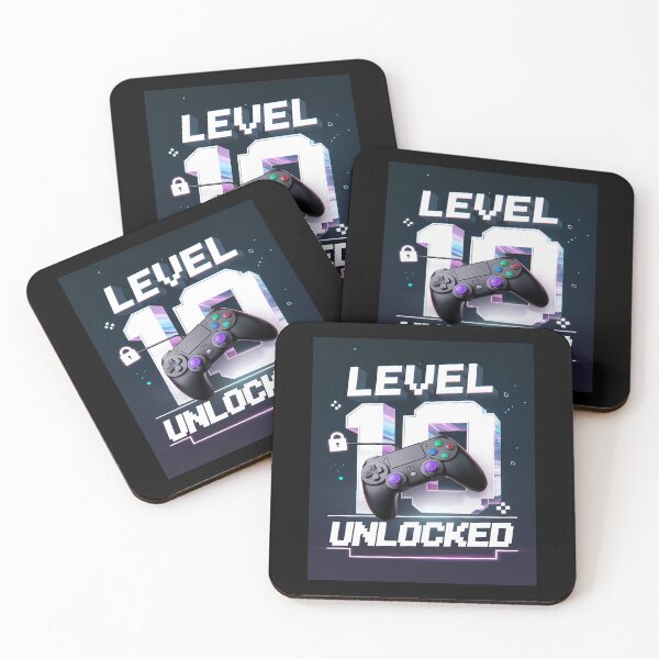 Item preview, Level 10 Unlocked Video Gamer 10th Birthday for Boys designed and sold by DigitaldeligArt.