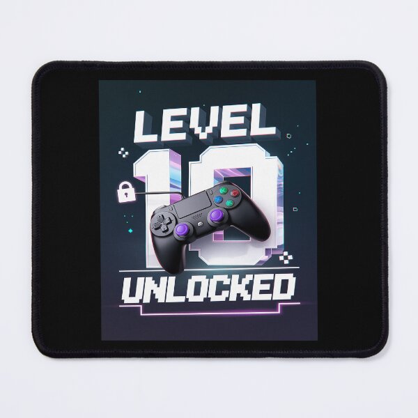 Item preview, Level 10 Unlocked Video Gamer 10th Birthday for Boys designed and sold by DigitaldeligArt.