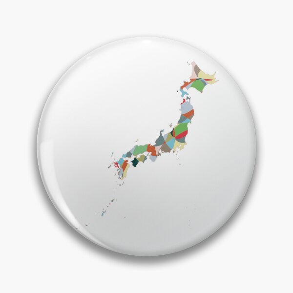 Item preview, Pastel Japan Map - Colourful Prefectures Line Art designed and sold by iampaulmorris.
