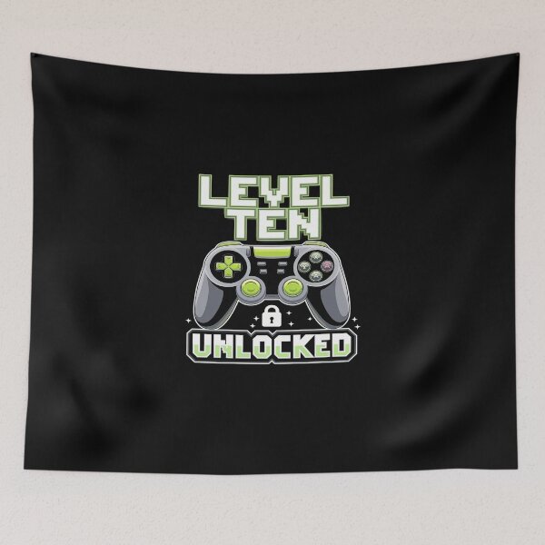 Item preview, Level 10 Unlocked Video Gamer 10th Birthday for Boys1  designed and sold by DigitaldeligArt.
