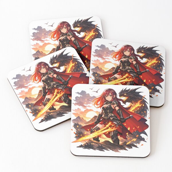 Item preview, Fire Dragon Anime Warrior designed and sold by Amr Siam.