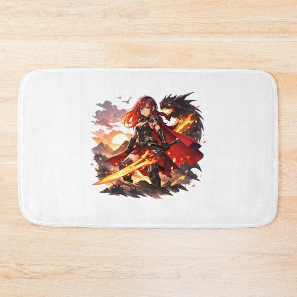 Item preview, Fire Dragon Anime Warrior designed and sold by Amr Siam.