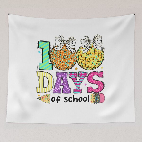 Item preview, 100 Days of School, 100 Days of School Coquette, Teacher 100 Days, Disco Ball 100 Days, 100 Days Design, Glitter 100 Days designed and sold by DesignDenDo ⭐⭐⭐⭐⭐.