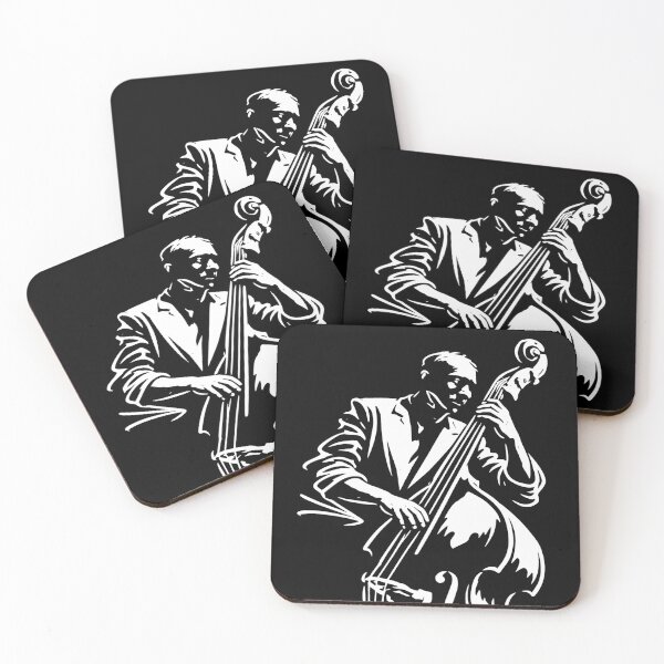 Artikelvorschau, Kontrabassist, Jazzspieler, Minimal Music Grafik entworfen und verkauft von JackCurtis1991.