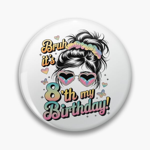 Item preview, Bruh It's My 8th Birthday 8 Year Old Birthday For Girl designed and sold by MarkLeedsArt.