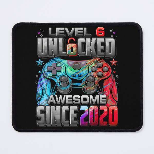 Item preview, Level 6 Unlocked Gamer Controller Birthday Funny Typography Design designed and sold by PonyRoniku.