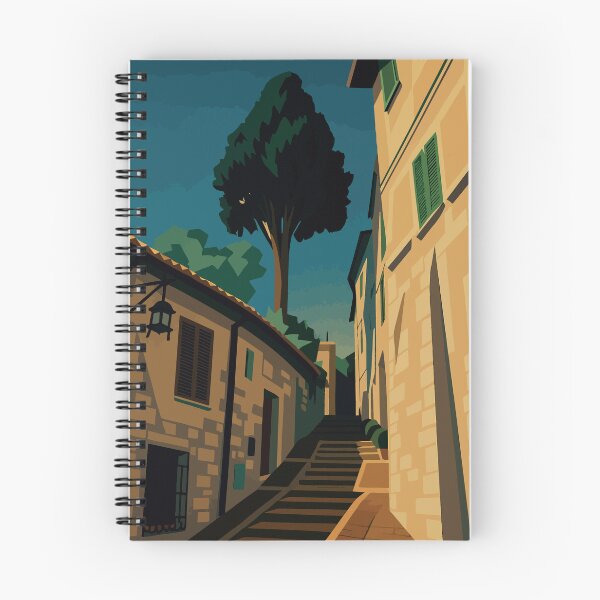 Item preview, Italy - Assisi Alleyway - Sunlit Stone Street Illustration designed and sold by darekkocurek.