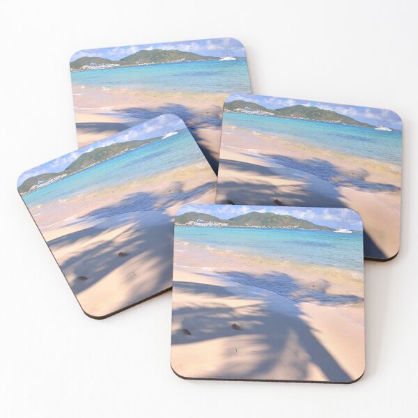 Item preview, Palm Tree Shadow In Paradise Orient Bay Vertical designed and sold by LisaWootenPhoto.