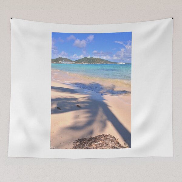 Item preview, Palm Tree Shadow In Paradise Orient Bay Vertical designed and sold by LisaWootenPhoto.
