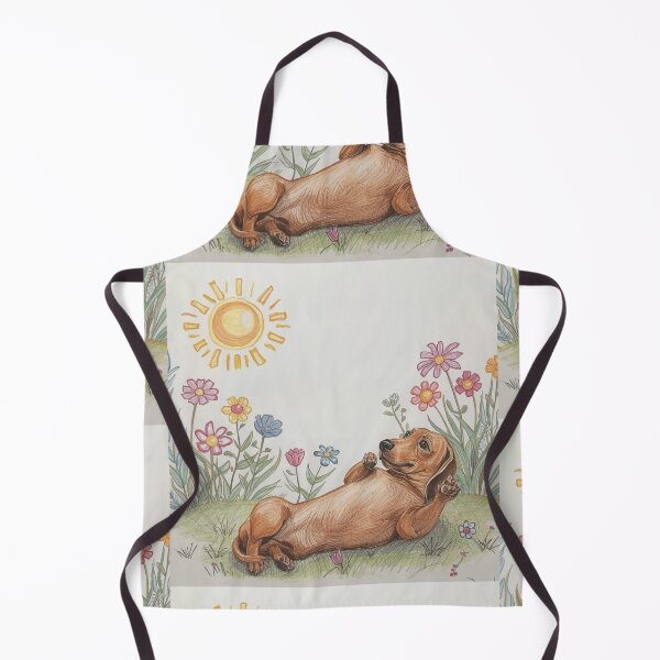 Item preview, Dachshund Sweet Flower Drawing designed and sold by Dachshund Society.