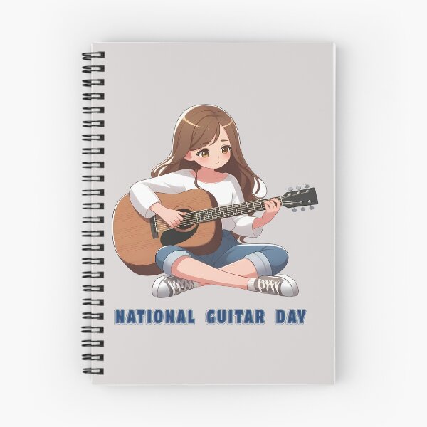 Item preview, Girl playing guitar – National Guitar Day designed and sold by Art-Arcade6.