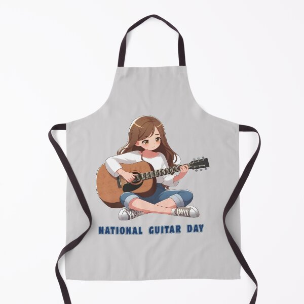 Item preview, Girl playing guitar – National Guitar Day designed and sold by Art-Arcade6.