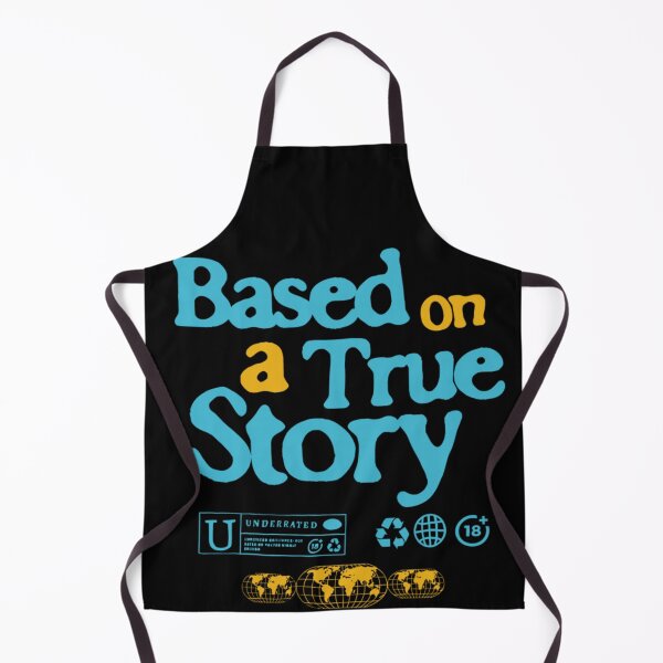 Item preview, Based On A True Story Retro Rating Style Typography Graphic designed and sold by PonyRoniku.