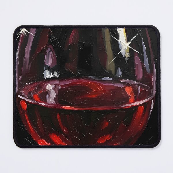 Item preview, Ruby Swirl Reflection - Luxury Wine Impasto Oil Art A Sophisticated & Intoxicating Gift for Wine Connoisseurs and Modern Decor designed and sold by LoliDesignShop.