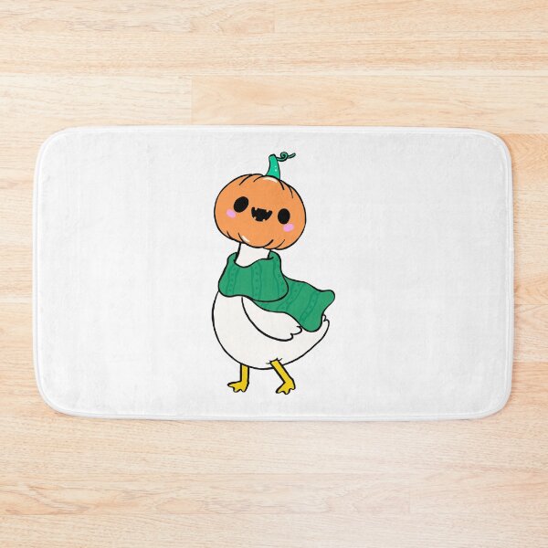 Item preview, Cute Pumpkin Head Goose – Cozy Halloween Duck Illustration designed and sold by Horrify.