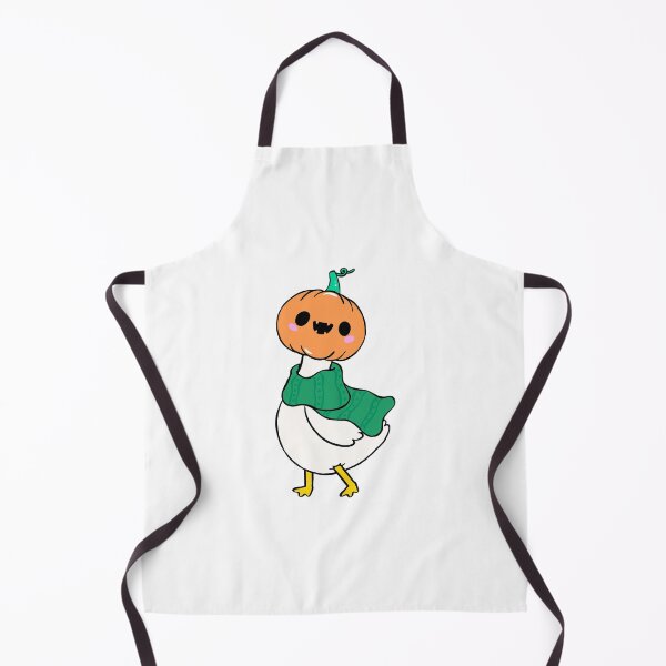 Item preview, Cute Pumpkin Head Goose – Cozy Halloween Duck Illustration designed and sold by Horrify.