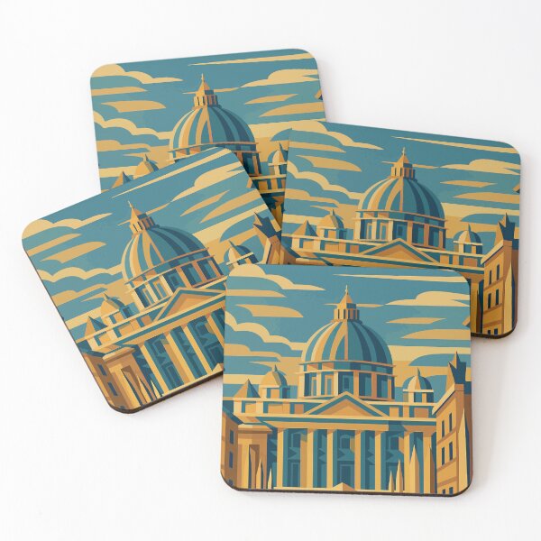 Item preview, Italy- Vatican City - Modern St. Peter’s Basilica Illustration designed and sold by darekkocurek.