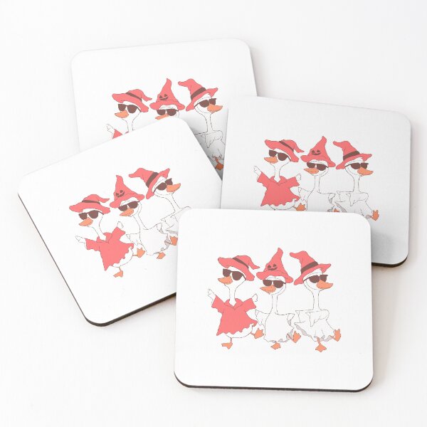 Item preview, Cool Witch Geese Trio – Funny Halloween Goose Illustration designed and sold by Horrify.