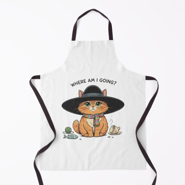 Item preview, Lost in Thoughts Cat – Cute Whimsical Adventure Tee designed and sold by Iunova.