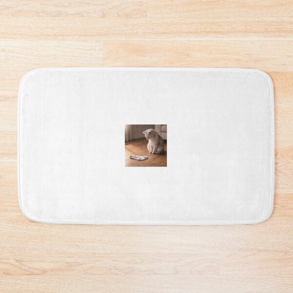 Item preview, Guilty Little Cat – Quiet Humor Illustration designed and sold by LovelyCatGalaxy.
