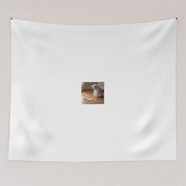 Item preview, Guilty Little Cat – Quiet Humor Illustration designed and sold by LovelyCatGalaxy.