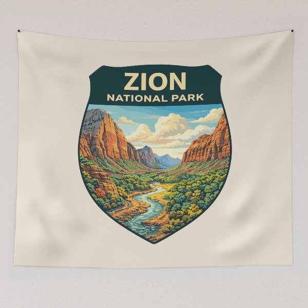 Item preview, Zion National Park Utah Sticker designed and sold by Gideon Emmerich.