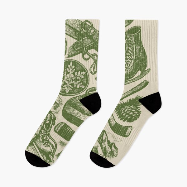 Item preview, Sage Green Winter Gear - Vintage Alpine Nature designed and sold by DigitalGlade.
