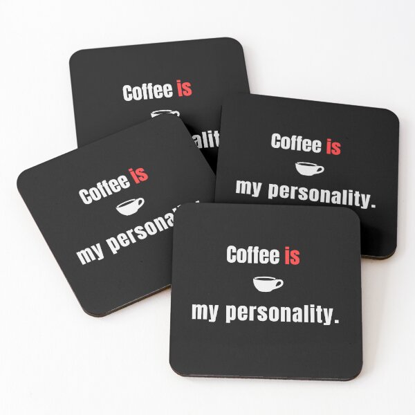 Item preview, Coffee Is My Personality – Relatable Coffee Lover Quote Design - Cute designed and sold by MK-Charlie.