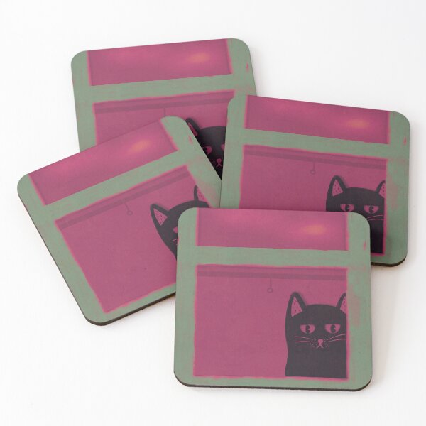 Item preview, Cat in the window designed and sold by ellealsopaints.
