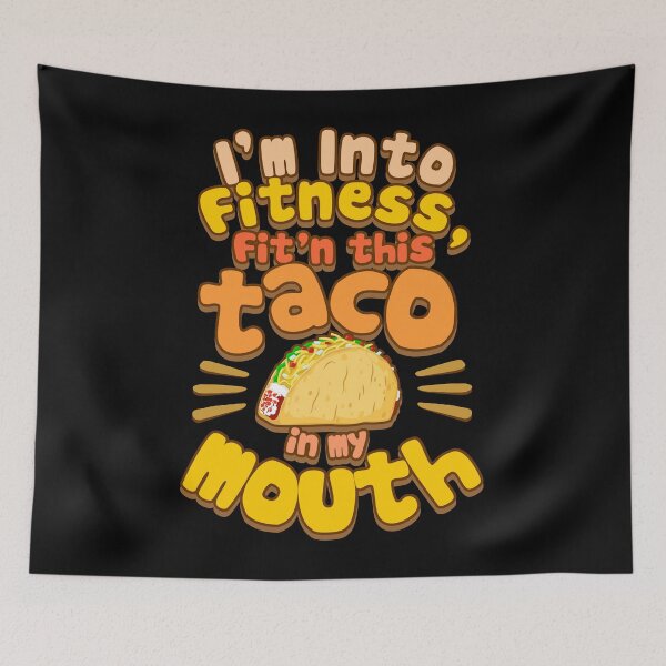 Item preview, Fitness Taco - Funny Gym Mexican Food Joke designed and sold by PrintPress.